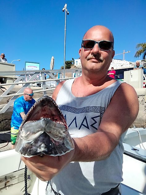 De vangst van vandaag. White Marlin Gran Canaria